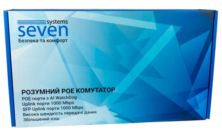 PoE комутатор SEVEN P-73224G-2SFP фото 8