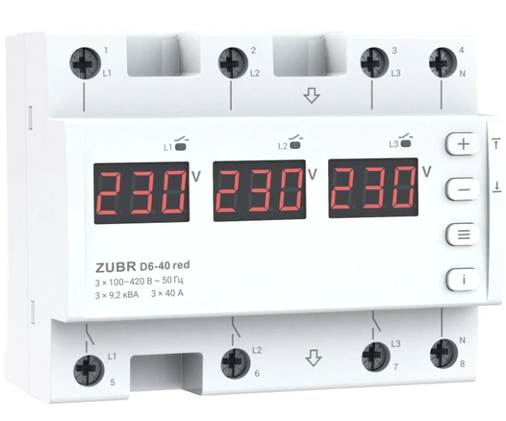 Реле напруги ZUBR D6-40