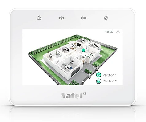 Клавіатура сенсорна Satel INT-TSG2-W White фото 6
