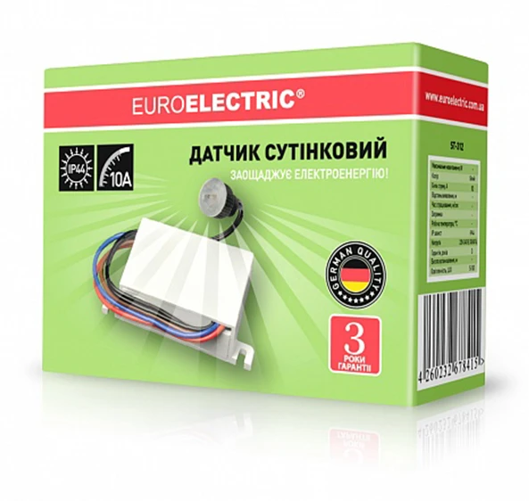 Сутінковий датчик Euroelectric «Універсальний» 10А ST-312 фото 2