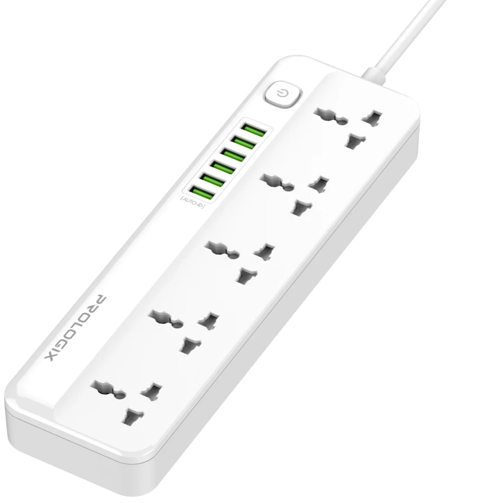 Мережевий фільтр ProLogix Premium PR-SC5614W 5/2m, 6xUSB White (PR-SC5614W) фото 2
