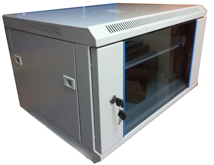 Шафа навісна Hypernet 6U 600x450 розбірна сіра (WMNC-6U-FLAT-AC)