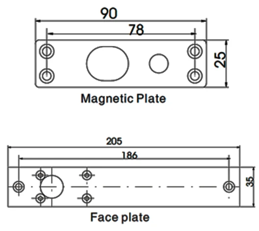 Ригельний замок Yli Electronic YB-100S фото 4