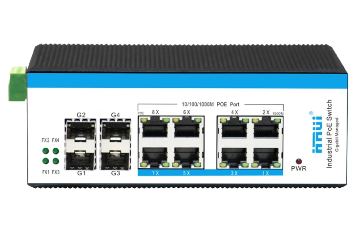 (Уценка) Управляемый POE коммутатор HongRui HR600M-ATG-84F-SFP 12-портовый фото 8