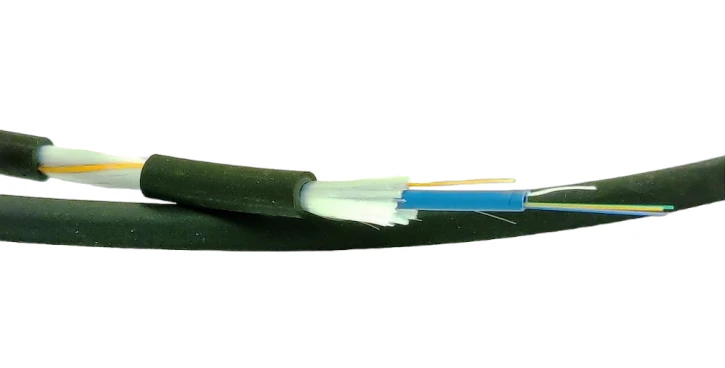 Оптичний кабель CMS U-BQ(ZN)BH без гелю, 2G50 OM3, діелектричний, негорючий (LSZH/FRNC), 1kN (CMS-U-BQ(ZN)BH-2OM3-1.0)