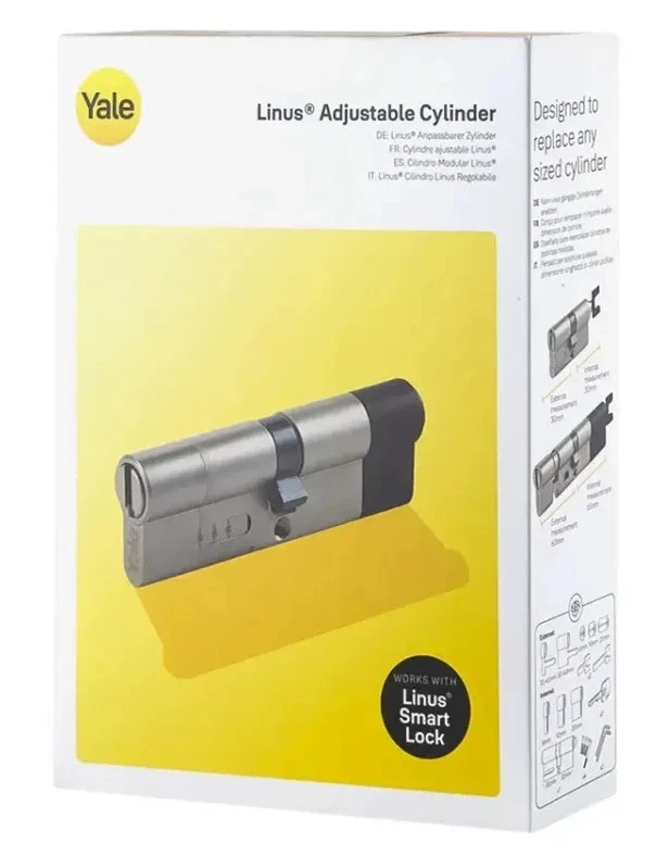 Циліндр Yale 60-125 30-60Ext x 30-65Int CAM LINUS Adjustable 2KEY NST (YAL-05/501000/SN) фото 8