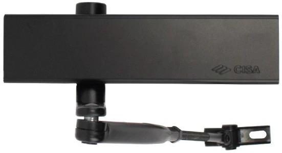 Доводчик дверной Cisa C1510.03.0.90 Professional Plus2 STD до 80 кг FIRE черный (37904) фото 4
