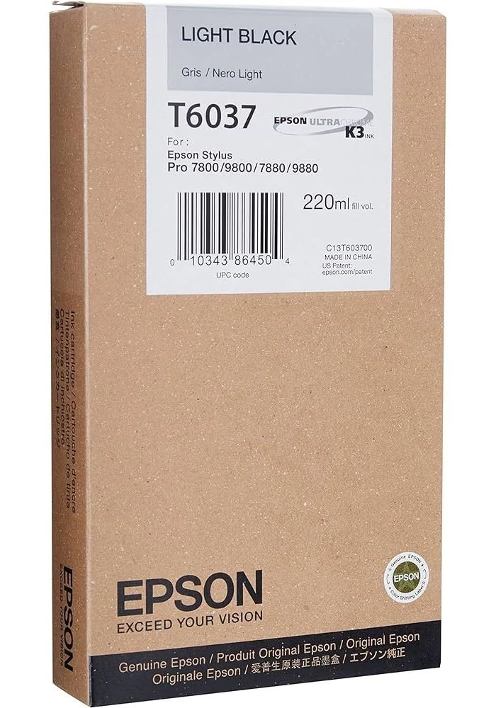 Картридж Epson T603700 Light black (C13T603900)