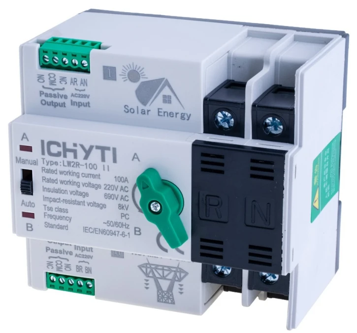 Автомат введення резерву CHYT LW2R-100II 100A