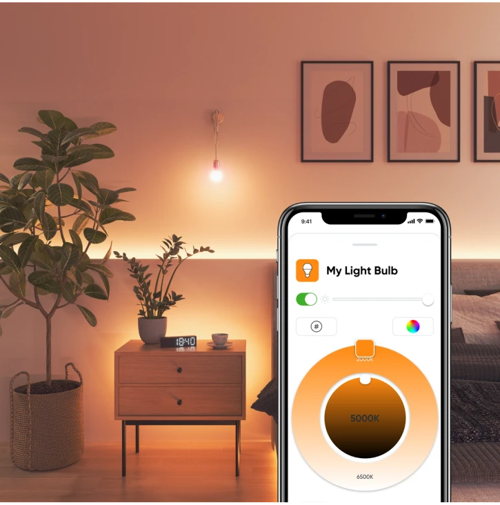 Розумна лампа Nanoleaf Essentials Smart, A60, E27, 9W, Apple Homekit, Matter - 3 шт. (NF080B02-3A19E) фото 7