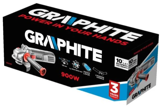 Кутова шліфувальна машина (болгарка) Graphite 59G187 фото 2