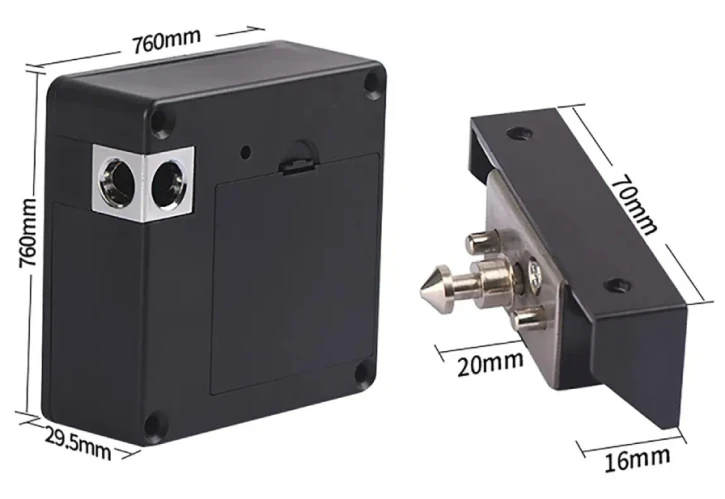 Меблевий замок RFID SEVEN Lock SL-7733B Bluetooth Black фото 4