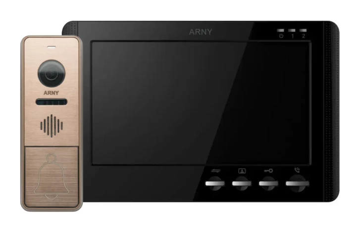 Комплект видеодомофона Arny AVD-7942 Black/Bronze