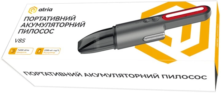 Портативный пылесос Atria V8S Grey (3728675) фото 6