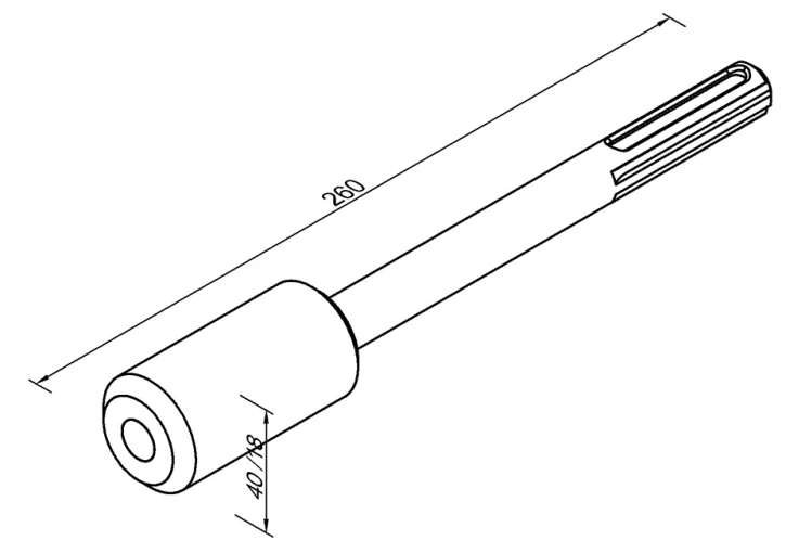 Насадка монтажна Leo Lightman SDS Max D20 St / tZn фото 3