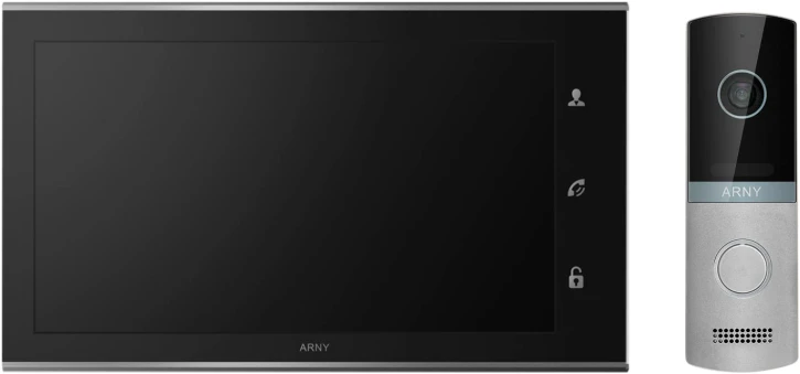 Комплект відеодомофону Arny AVD-1321 Black/Silver