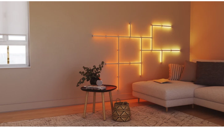 Дополнительные панели Nanoleaf Lines 90 Degrees Expansion Pack Apple HomeKit — 3 шт. (NL59E00-3SN00) фото 7