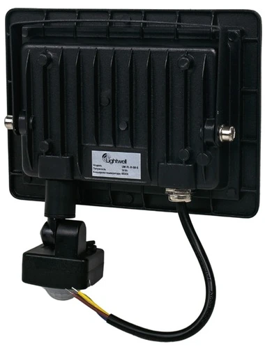 Прожектор LED Lightwell LW-FL-B-50-S 50 Вт з датчиком руху фото 2