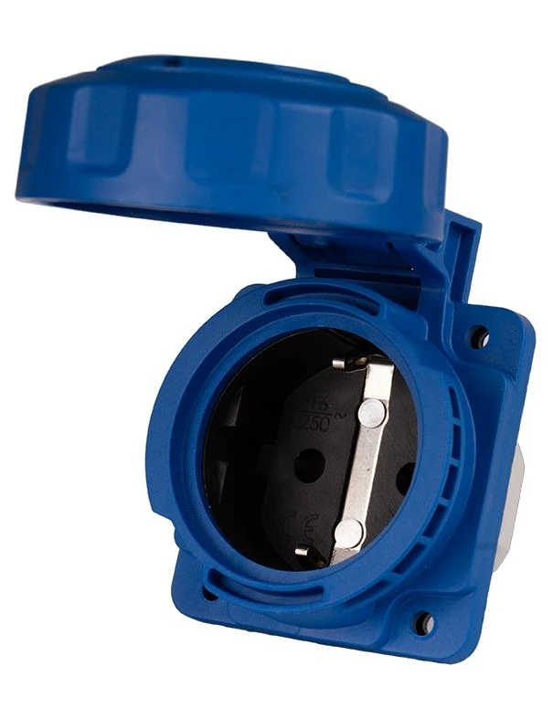 Розетка ETI EEH-16S (16A, 250V, Schuko) Blue (4482126)