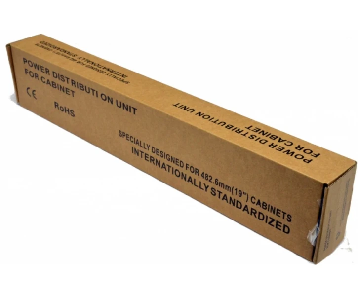 Блок розеток Kingda 19″ 1U, 8xC13 10А, з індикатором, без кабелю, чорний (KD-IEC1008WKPB19A-C14) фото 4