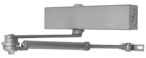 Доводчик дверной Cisa C1611.05.0.97 Professional Plus2 BC STD HO с фиксацией до 120 кг серый (37925)