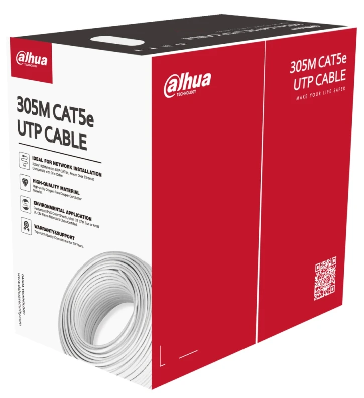 Кабель вита пара Dahua DH-PFM920I-5EU-U UTP CAT5e 305 м