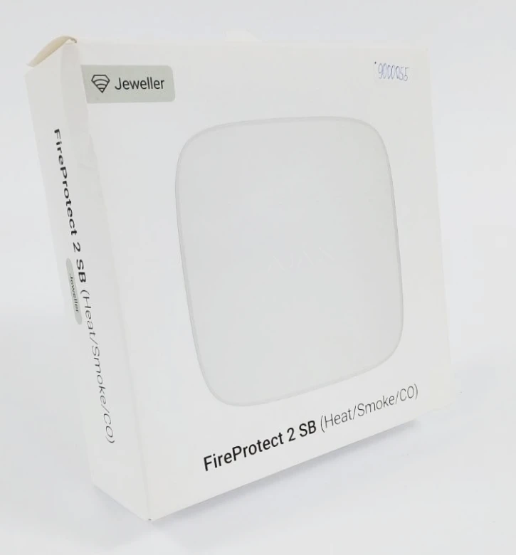 (Уценка) Беспроводной датчик дыма, температуры и угарного газа Ajax FireProtect 2 SB (Heat/Smoke/CO) (8EU) White