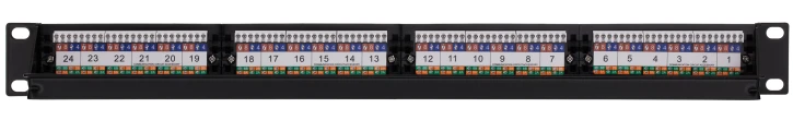 Патч-панель 2E 24, САТ 5E, UTP, 19″, 1U (2E-PPNL5E-UTP-24) фото 2
