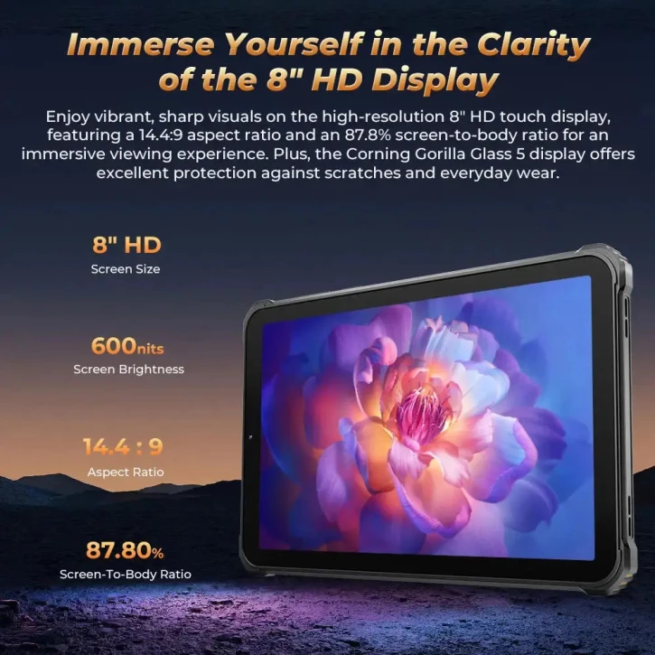 Планшет Oukitel RT3pro LTE 4/128GB Orange (RT3pro_Orange) фото 3