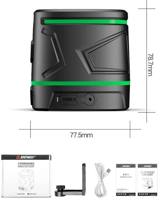 Лазерный уровень Sndway SW-331G 15 м фото 5