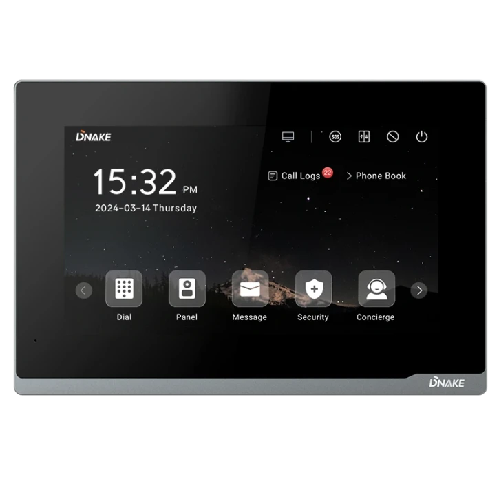 IP-відеодомофон Dnake E216 Black (00-00009444) фото 2