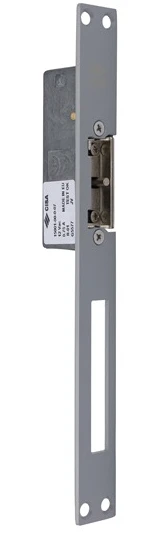 Електромеханічна защіпка Cisa 15001-07 НЗ-AЕ + зворотня планка сіра (35210)