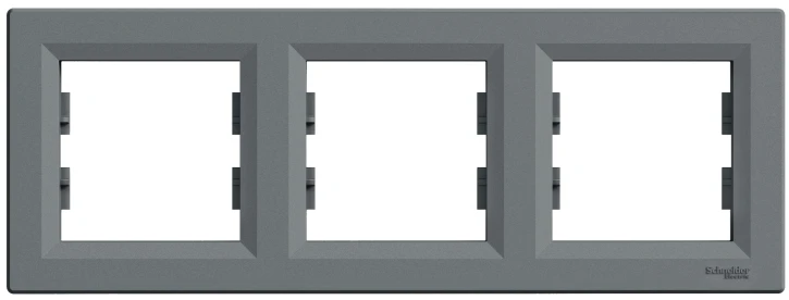 Рамка 3-постова Schneider Electric Asfora сталь (EPH5800362)