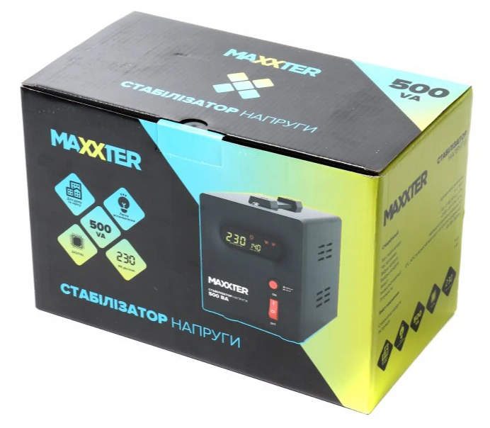 Стабилизатор напряжения Maxxter MX-AVR-S500-01 фото 3