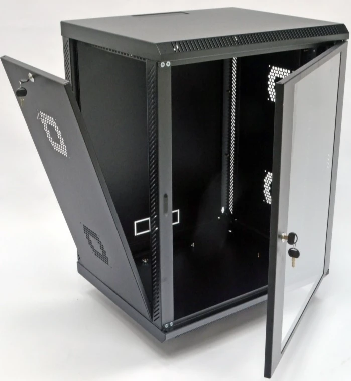 Шафа навісна CMS 15U 600х600х773 мм, акрил чорна (8406)