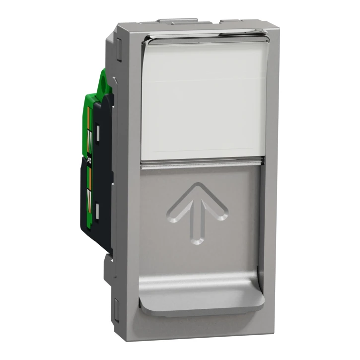 Розетка Schneider Electric NU341430 Unica New RJ45, Cat.6, UTP Aluminium
