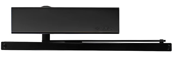 Доводчик дверний Cisa D5210.03.0.44 BC SLD HO з фіксацією до 80 кг чорний (39994) фото 2