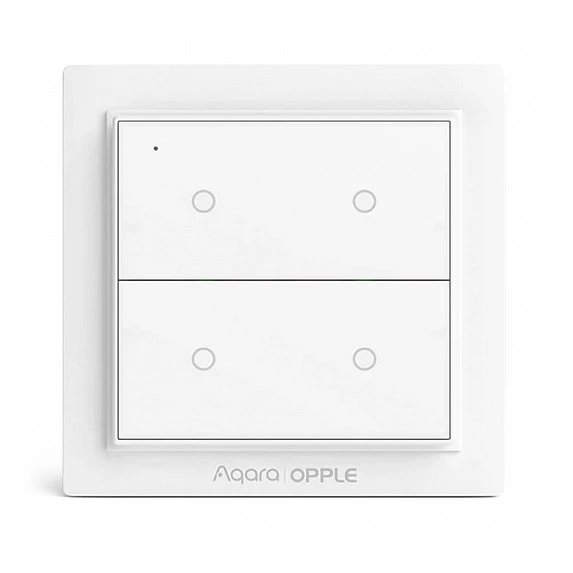 (Уценка) Умный выключатель Aqara Opple Light Switch (Double-Button) Zigbee 3.0 (WXCJKG12LM)