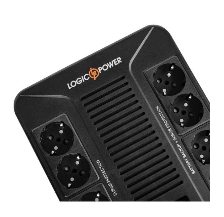ДБЖ LogicPower LP-UL800VA-8PS (480Вт) Black (16161) фото 3