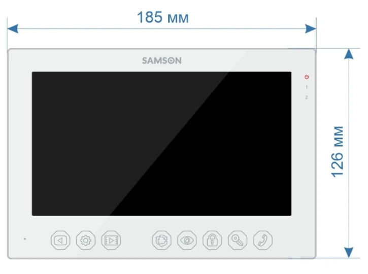 Відеодомофон Samson SM-7FHD-AW White фото 4