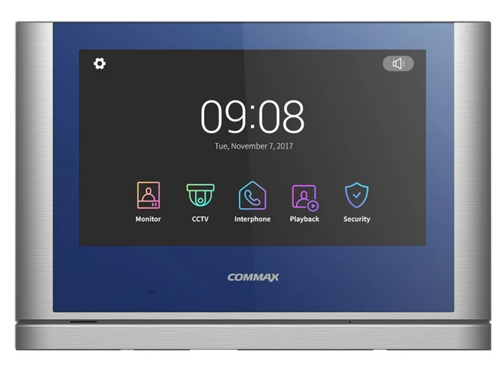 Відеодомофон Commax CDV-1024MA Blue + Dark Silver