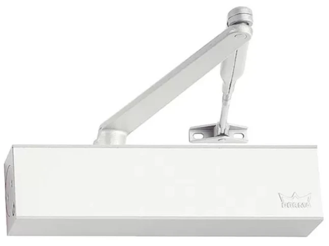 Доводчик дверний Dorma TS 71 EN 3/4 з ліктьовою тягою White фото 2