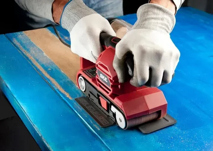 Стрічкова шліфувальна машина Skil SR1E7615AB Red фото 3