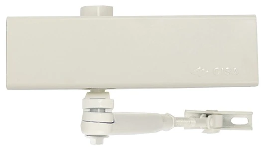 Доводчик дверний Cisa C1511.03.0.45 Professional Plus2 STD HO з фіксацією до 80 кг білий (37906) фото 2