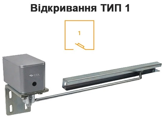 Доводчик для калитки Cisa C1310.11.1.97 пружинный до 55 кг левый серый (41369) фото 2