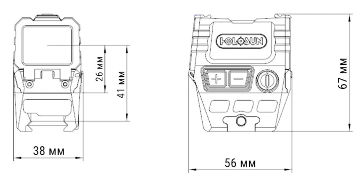 Коліматорний приціл Holosun AEMS CORE Green 120101 (747003) фото 10