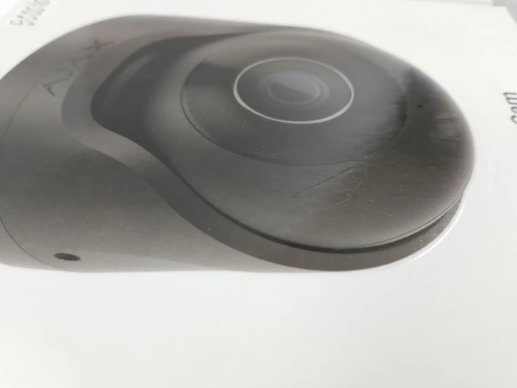 (Уценка) Проводная охранная IP-камера Ajax TurretCam (8 Mp/2.8 mm) Black фото 3