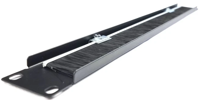 Кабельний організатор E-server 1U 19" зі щіткою посередині (WT-2154B) фото 6