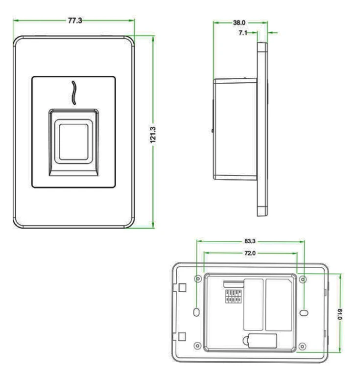 Сканер отпечатков пальцев ZKTeco FR1500 фото 3