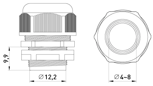 Кабельний ввід E.Next e.pg.stand.9 (s018002) фото 2